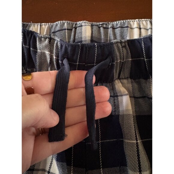H&M Kids Navy Blue Plaid Pull-On Pajama PJ Cozy Pants Big Boys Size 8 - Picture 5 of 13